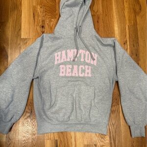 Gray Kids Sweatpants with Pink Print